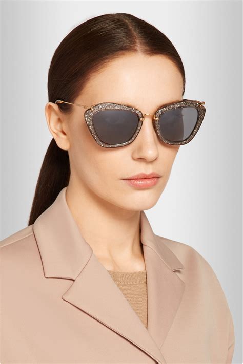 miu miu aviator sunglasses|miu miu sunglasses cat eye.